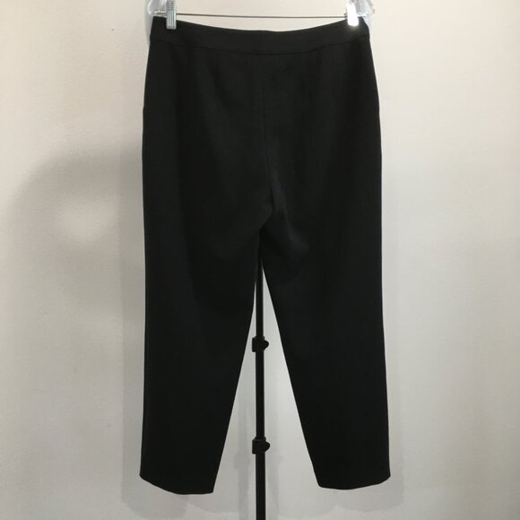 ST JOHN Caviar Black Crop/Ankle Dress Pant - Picture 5 of 6
